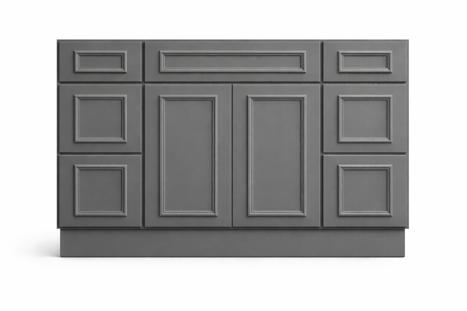 CRP-10161 Style Vanity Combination Six Drawer w/ Butt Doors in SW7067 Cityscape
